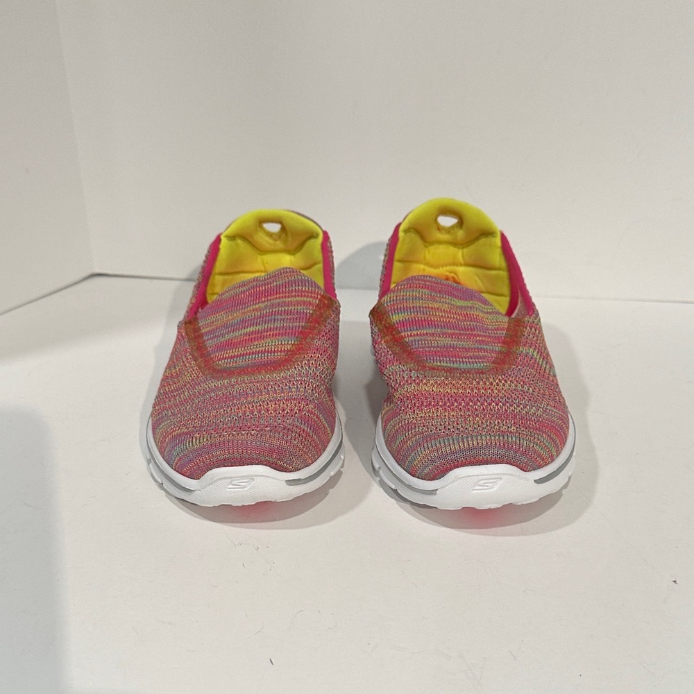 Skechers GOWalk 3 Women's Multicolor Slip-On Sneakers - Picture 4 of 6